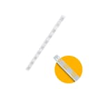 Trilho Cremalheira Duplo Branco de 50 Cm Em Aço Para Prateleiras