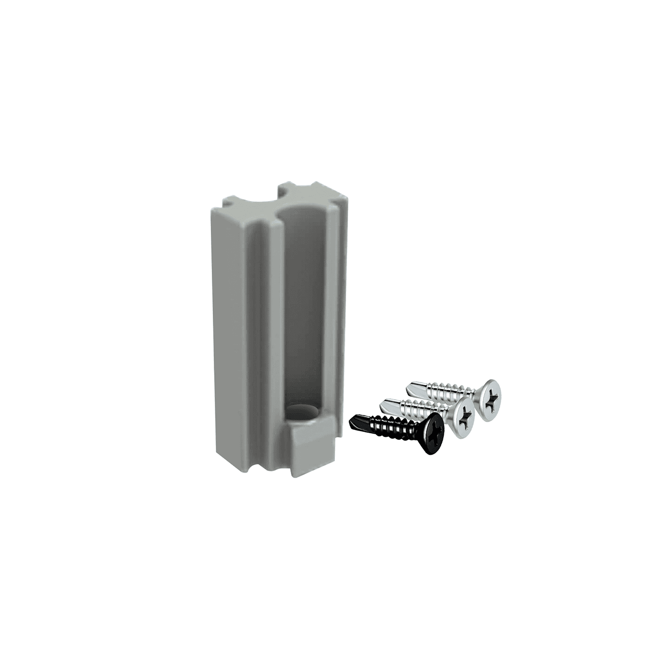 Conector Reto Para O Perfil Link Com Parafuso Preto Rometal