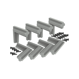 Conector 45º Graus Para O Perfil Link Com Parafuso Preto 8 Unidades Rometal