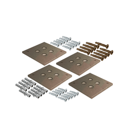 Kit de Chapa Fixação Champanhe Claro de Teto E Paredes Do Perfil Link Rometal