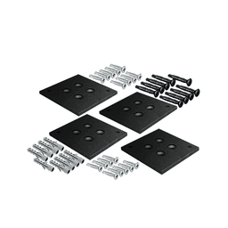 Kit de Chapa Fixação Preto de Teto E Paredes Do Perfil Link Rometal