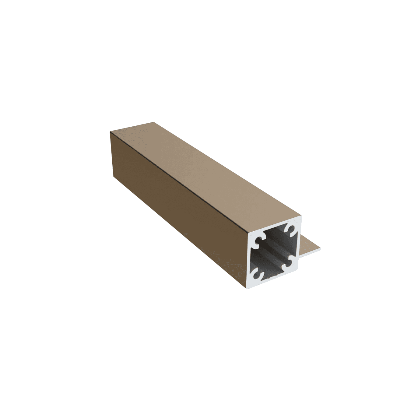 Perfil Link Em Champanhe Claro Com Uma Aba Rm284 Rometal