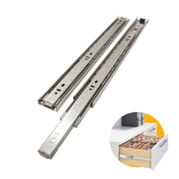 Corrediça Trilho Telescópico 40 Cm Inox H45 Steel 40 Kg - Hd