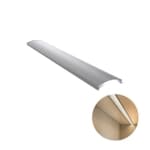 Perfil Difusor Led Baixo Em Branco Leitoso de 3000mm Df002 Rometal