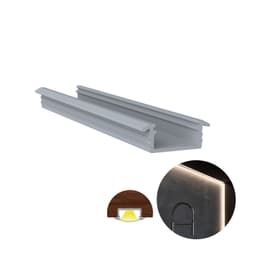 Perfil de Embutir Em Alumínio Anodizado Para Led Rm331 Rometal