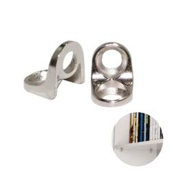 Cantoneira Suporte Cadeirinha 14 X 14 Aliviada Niquelada Pt 100 Peças