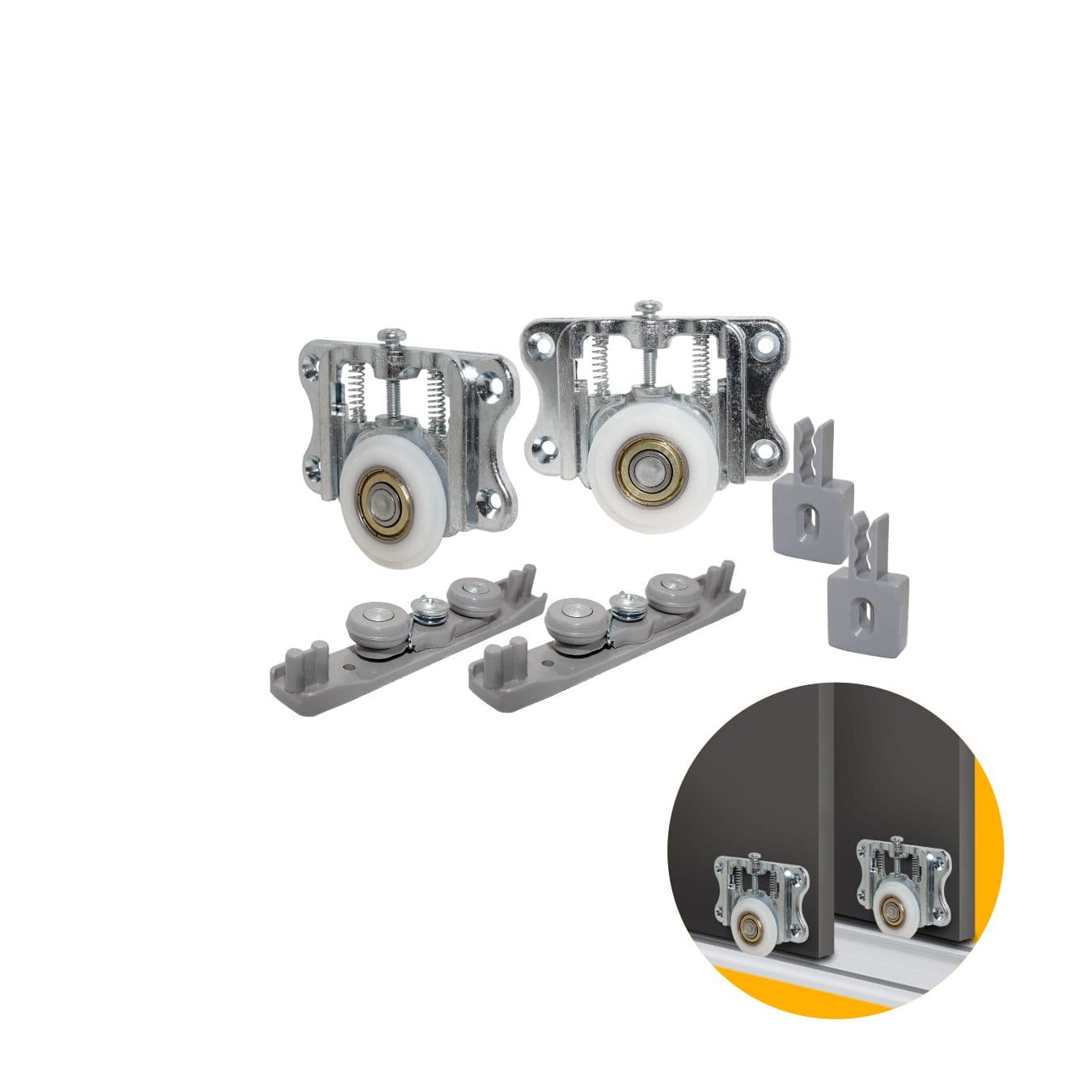 Kit Porta de Correr Em Armários Pf600 1 Porta 50kg