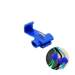 Conectores de Derivação Para Fios Elétricos 1,5 A 2,5mm² Azul