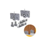 Roldanas Para Porta de Correr Ro50 Com Guia Universal 4030 Rometal