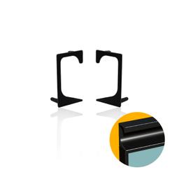 Ponteira Vazada Preta Para Puxador Gola de 20 Mm Pe179 Rometal