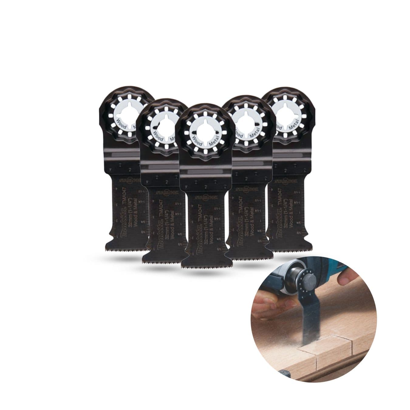 Lamina Para Multiferramenta Tma047 Makita Cartela 5 Unidades Original
