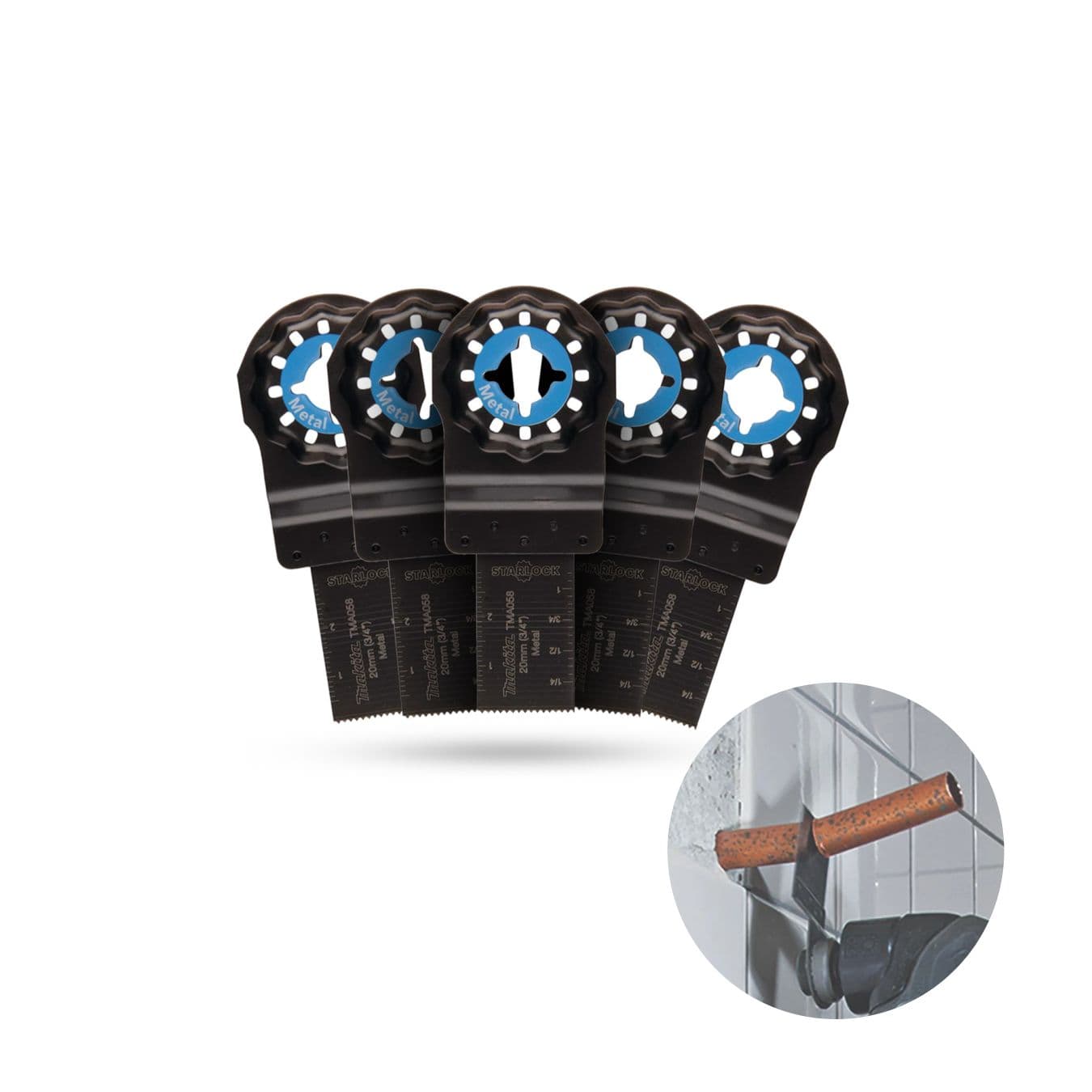 Lamina Para Multiferramenta Makita Tma058 Original C5 Pçs