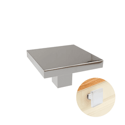 Puxador Ponto Quadrado 35 Mm Cromado Il2248 Italy Line