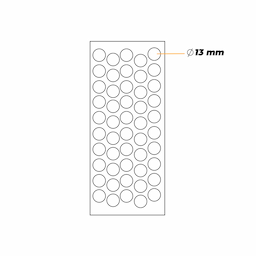 Imagem 4 do Tapa Furo Adesivo Branco Tx 13 Mm Cartela Com 50 Unidades