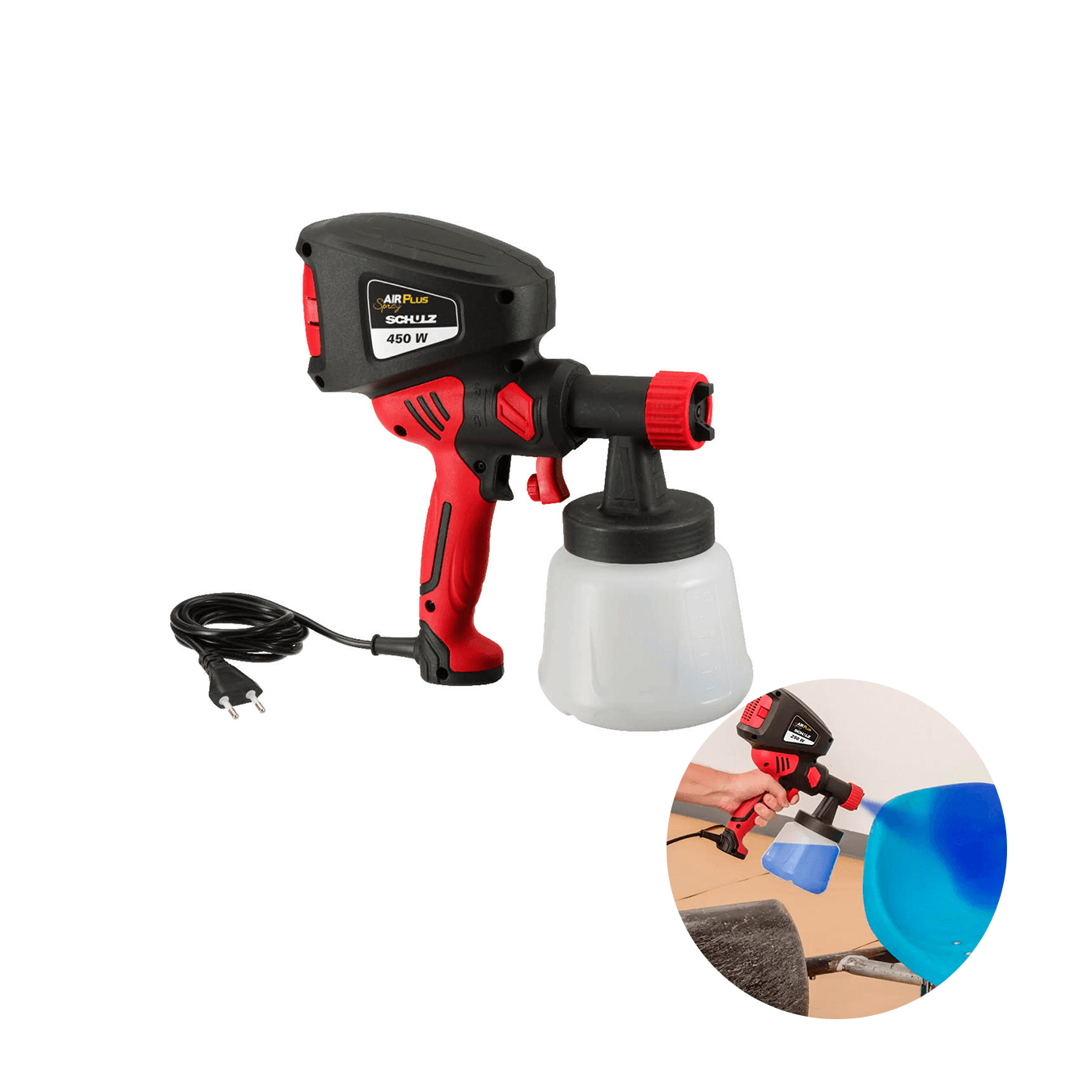 Pistola Pulverizadora Air Plus Spray 450w Schulz Airplus 450