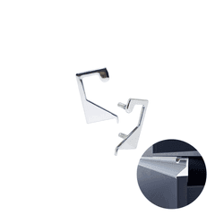Ponteira Puxador Vazado Cromado de 18 Mm Pe337 Rometal