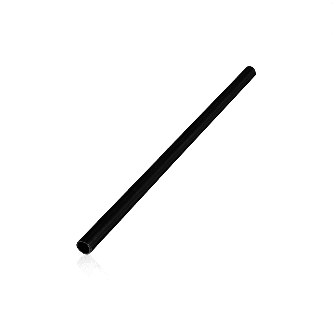 Tubo Para Sustentação 5/8 Preto Fosco 1000mm Sem Suporte
