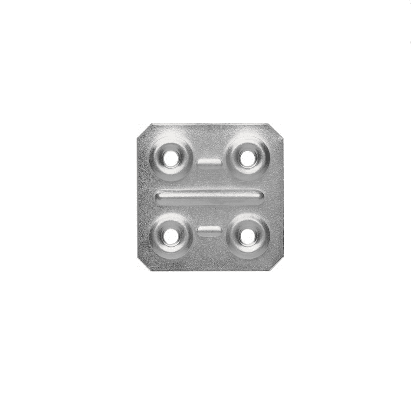 Chapa Para Junção Em Madeira 40 X 40 Mm Aço Zincado