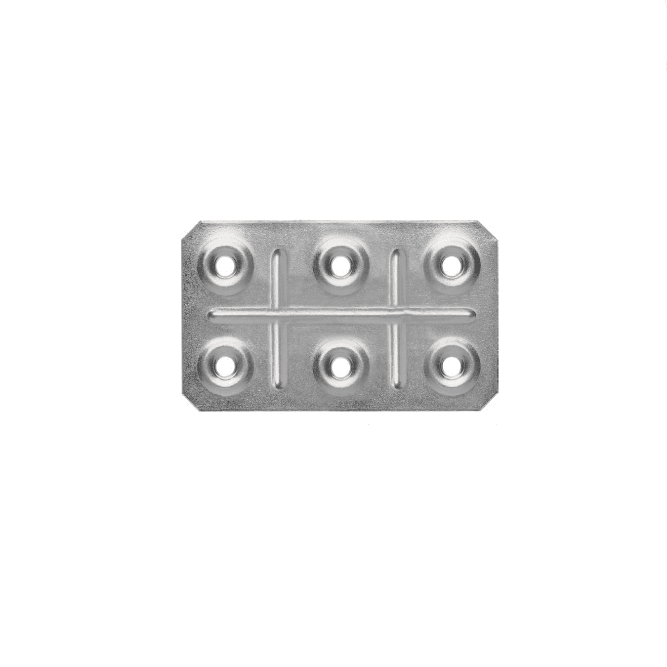 Chapa Para Junção de Madeira 50 X 70 Mm Aço Zincado
