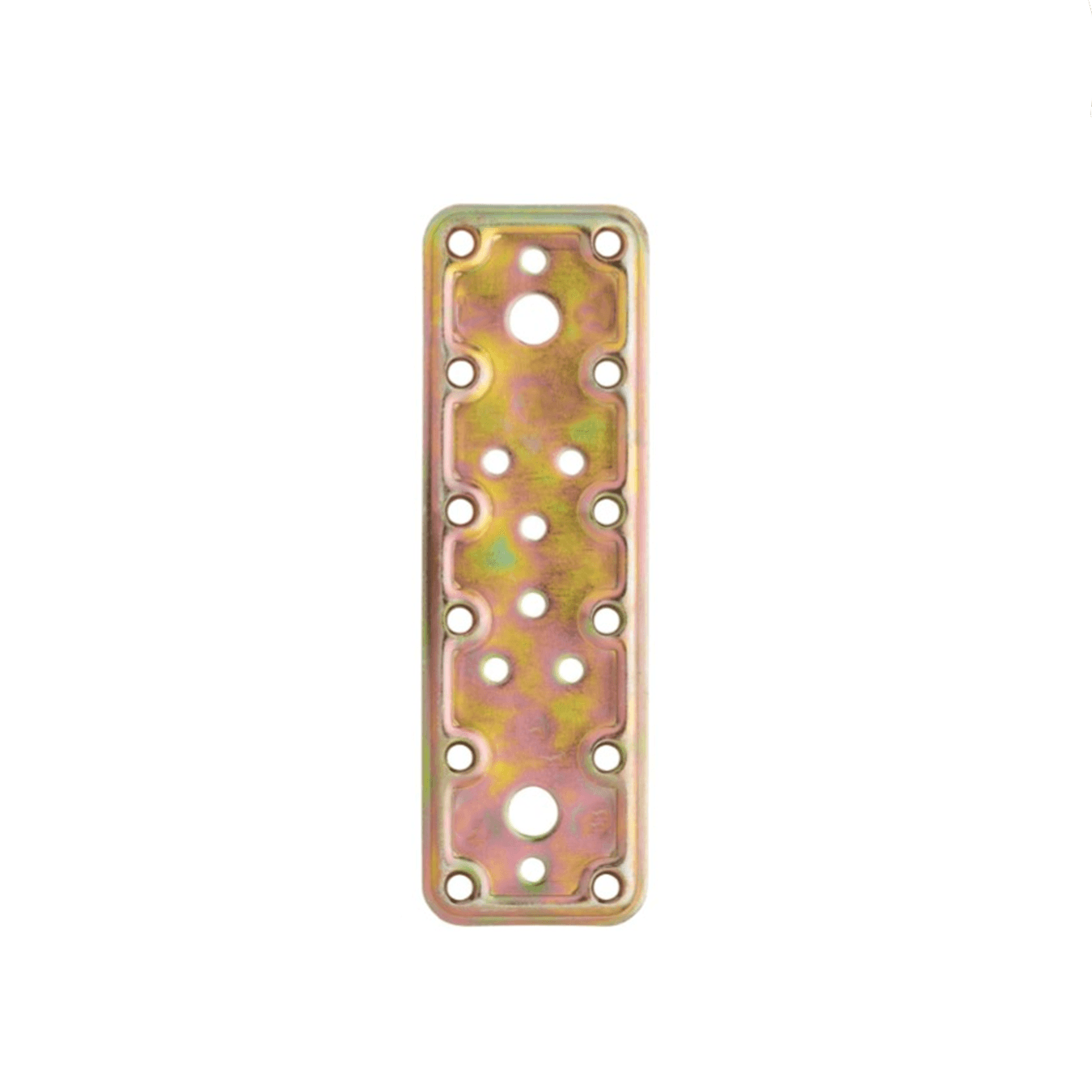 Chapa Reta Reforçada 40 X 160mm Aço Espessura 2,2mm Bicromatizada