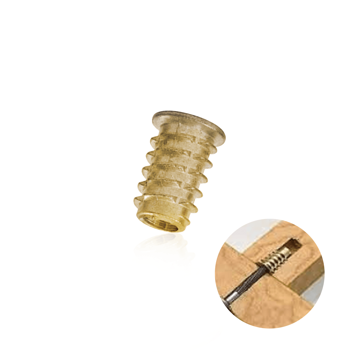 Bucha Americana M6 X 13 Mm Zinco Amarelo