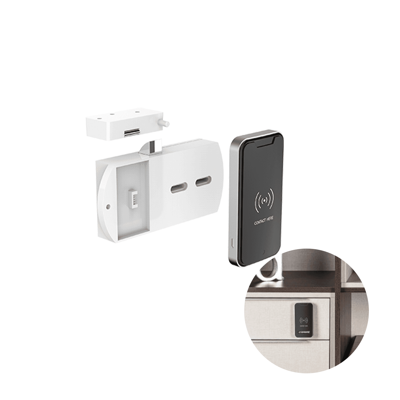 Fechadura Digital 1713 Soprano Para Moveis Cartão Publico