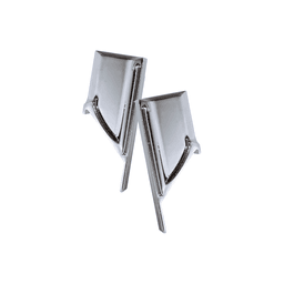 Ponteira Lisa Cromado Para Puxador Cava de 18 Mm Pe214 Rometal