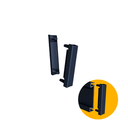 Ponteira Para Puxador Piega Preto Fosco Pe360 Rometal