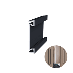 Perfil Puxador Piega Em Preto Rm360 Rometal