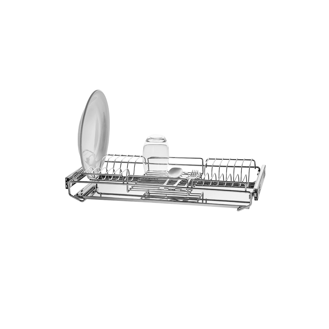 Escorredor Loucas Aéreo Com Bandeja Inox 570 X A90 X P260 Cromado
