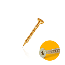 Parafuso Mk 4,0 X 25 Mm Chipboard Cabeça Chata Cx 500