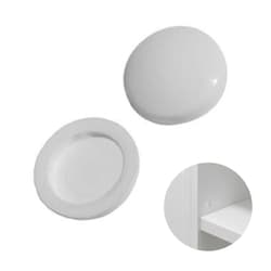 Tampinha Para Parafuso Clp Cor Branco - 100 Unidades