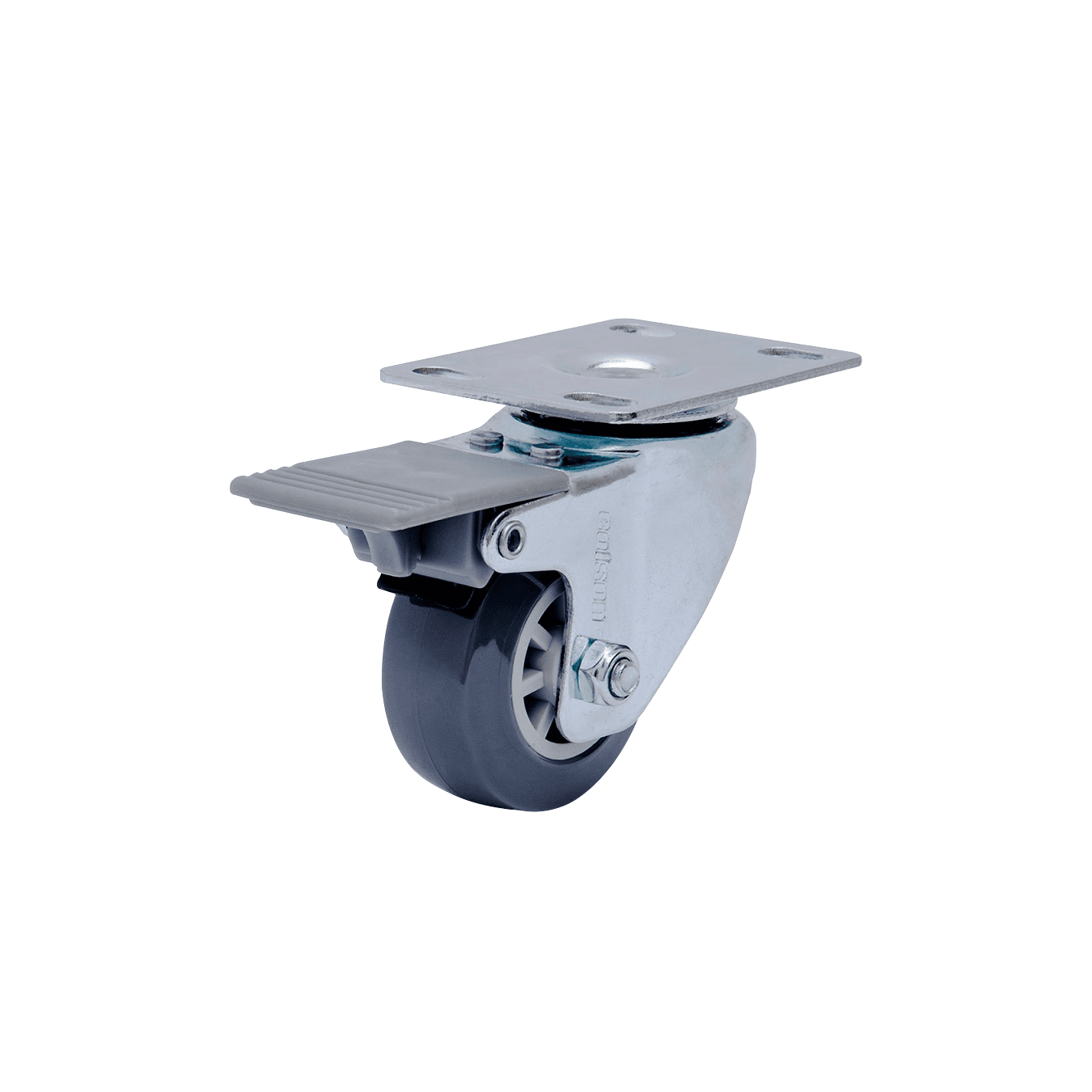 Roda Rodízio Giratótio Com Freio 210bp 1496