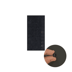 Tapa Furo Adesivo Preto Tx 13mm Cartela Com 50 Unidades