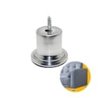 Pé Cromado 6 Cm Altura Para Camas Box