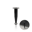Pé Távola de Alumínio Preto de 10 Cm Com Regulagem Para Armários E Móveis Mk