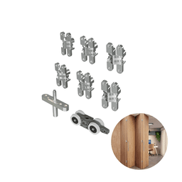Articolato Kit Sanfonado | Mais 2 Folhas | Com Dobradiça Invisível Rometal