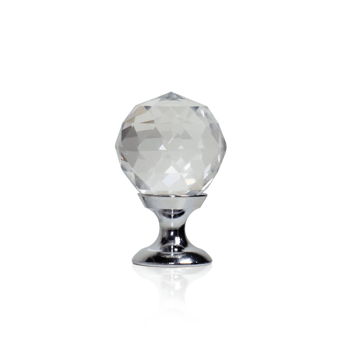 Puxador Bola Cristal Cromado 20 Mm Mk