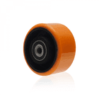 Roda 52 Pu 127 Mm Até 400 Kg Com 2 Rolamentos
