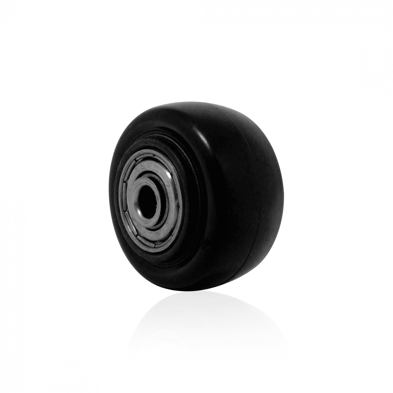 Roda de Pvc Preta 41 Mm X 20 Mm Com 2 Rolamentos