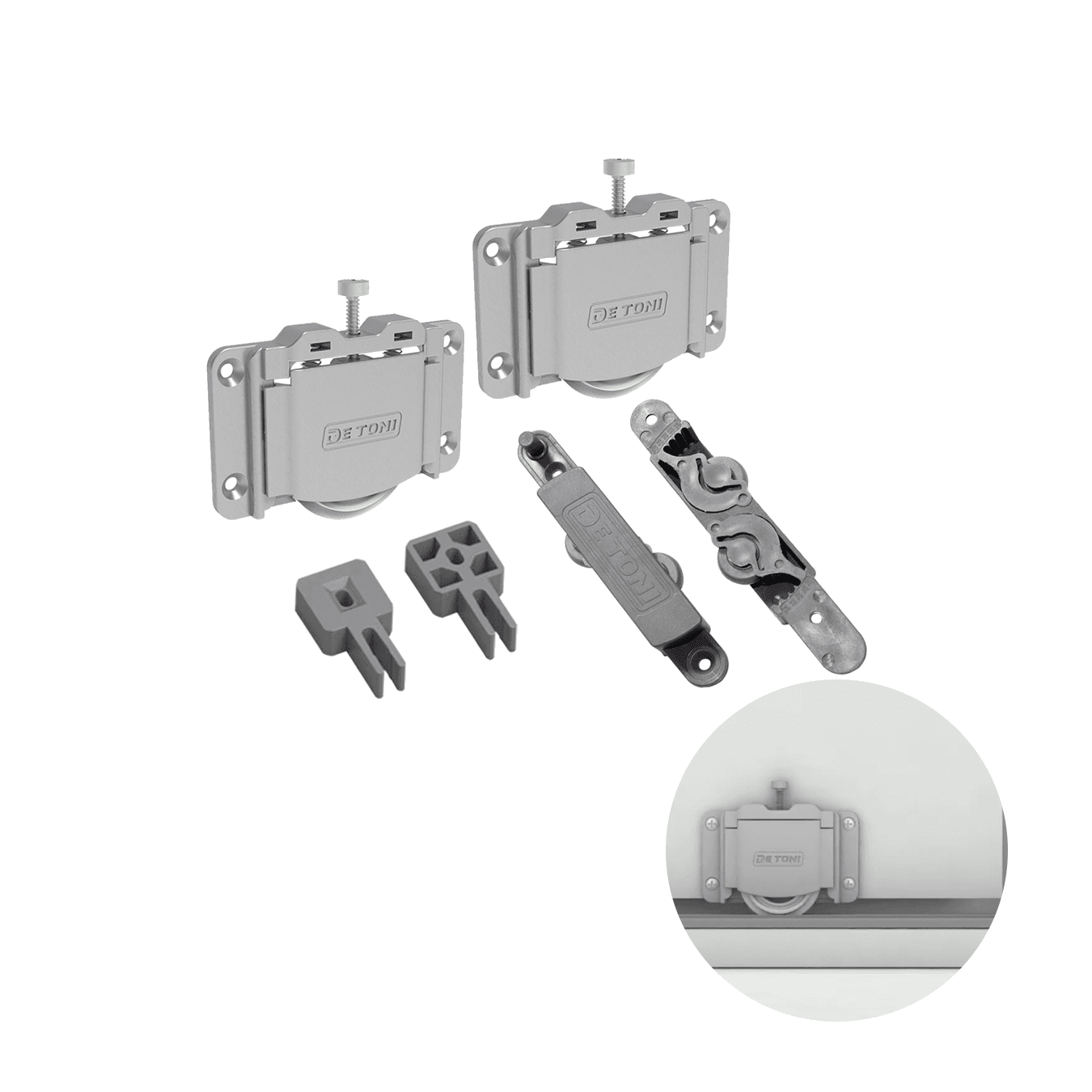 Sistema de Porta de Correr Dt15 Plus C/ Guia Versátil