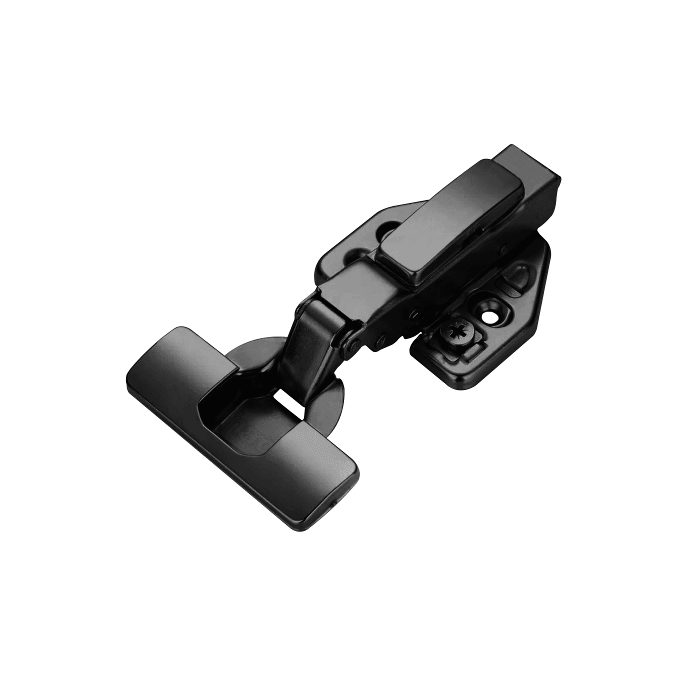 Dobradiça Preta Curva 35 Mm 3d Com Amortecedor