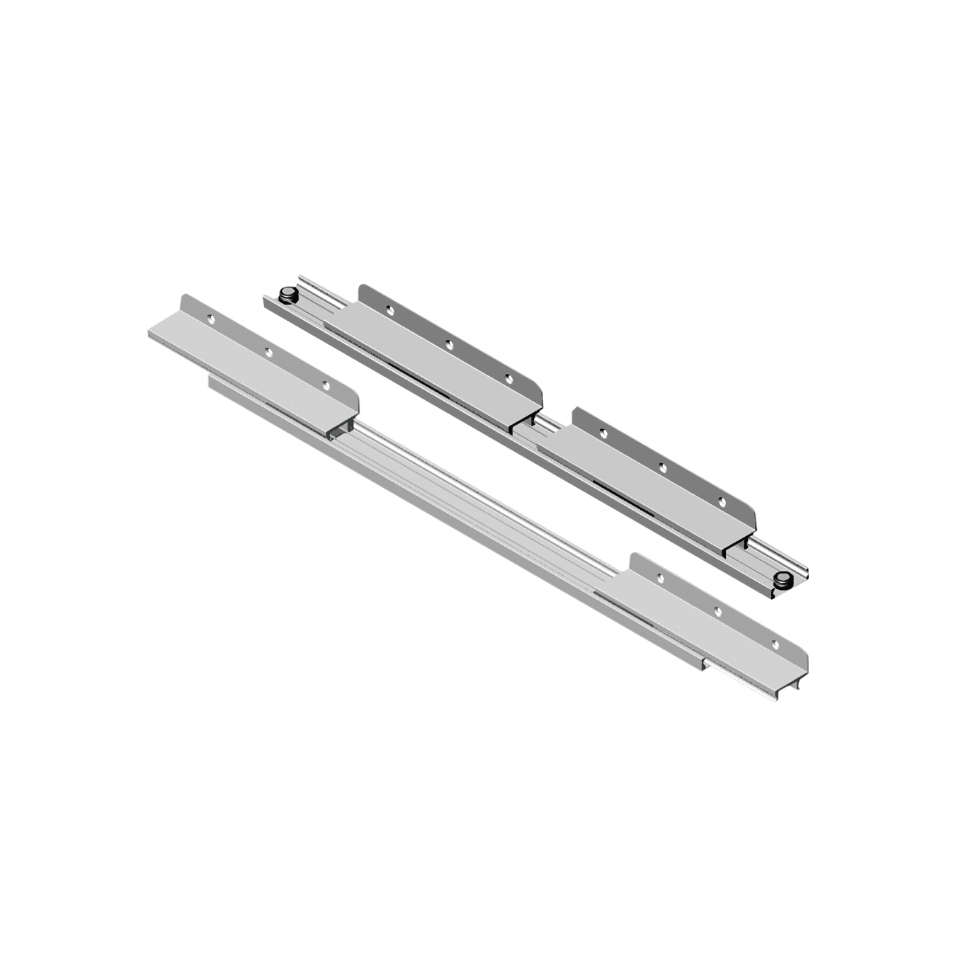 Corrediça Guia Deslizante Para Mesa Extensível 65 A 97 Cm - Par