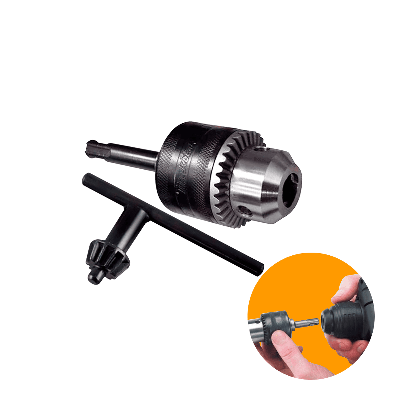 Kit Conjunto Mandril S13 Com Chave E Adaptador B-12887 Makita