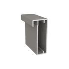 Perfil Montante Champanhe Claro Para Vidro Rm059 Rometal