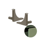 Ponteira Para Puxador Champanhe Claro de 18 Mm Pe250 Rometal