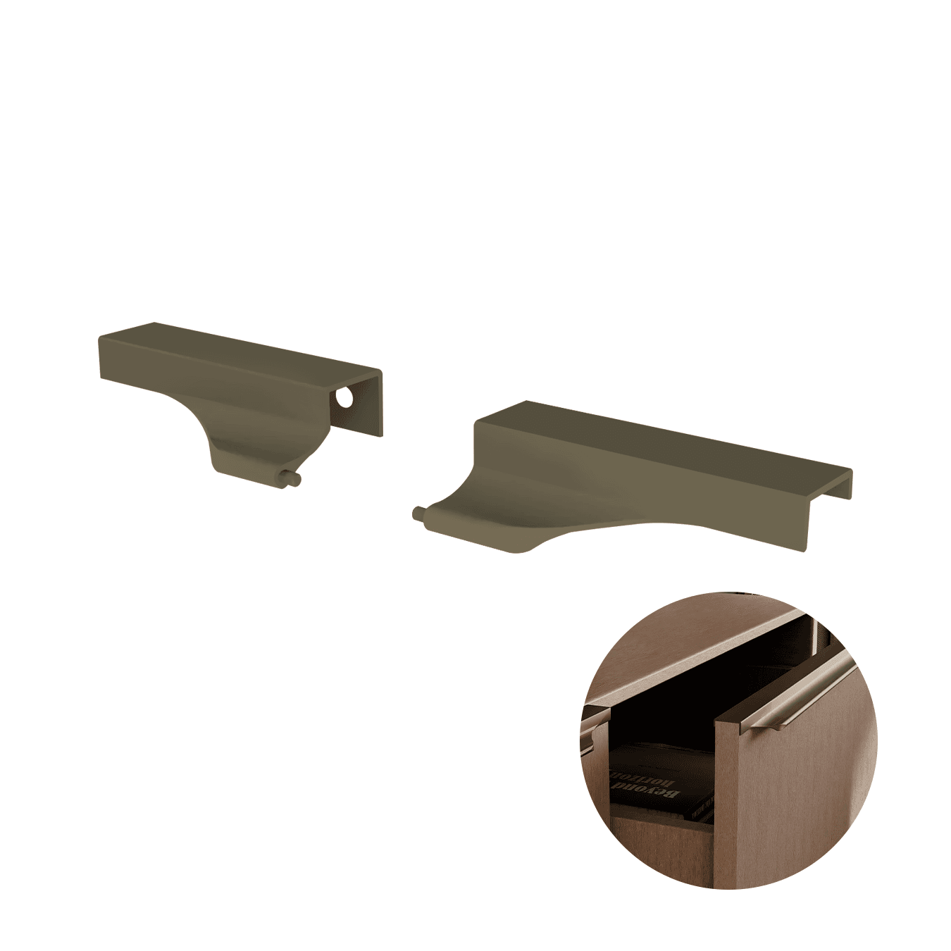 Ponteira Para Puxador Facetato Safira Champanhe 1001 de 15 Mm Pe407 Rometal