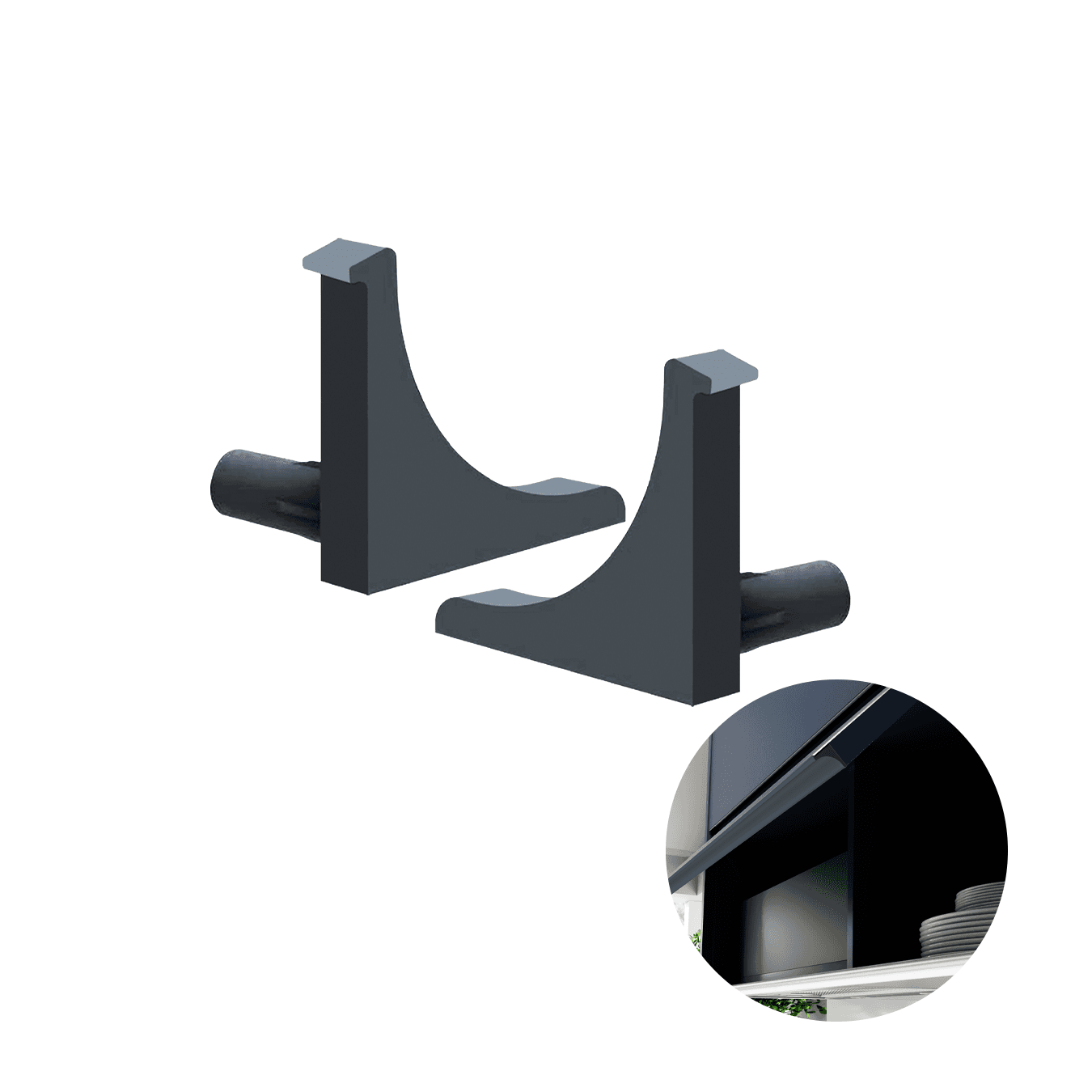 Ponteira Para Puxador Titânio de 18 Mm Pe250 Rometal