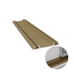 Trilho Inferior Champanhe 1001 Para Porta de Correr 15 Mm Rm022