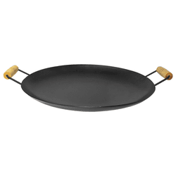 Chapa Disco de Arado Redondo Lisa de 50 Cm de Aço Para Bife Mk